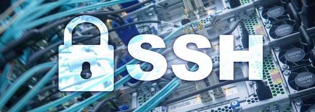 Protokół i oprogramowanie SSH Secure Shell Ochrona danych koncepcja Internetu i telekomunikacji