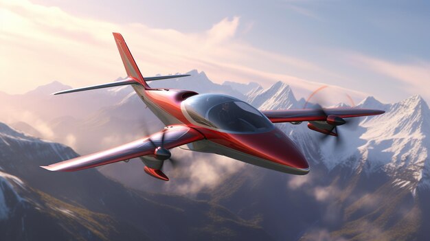 Prywatny Samolot Transport Lotniczy Ilustracja Samolotu Ilustracja Samolotu