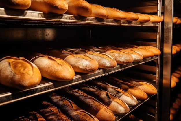 przechowywanie i transport świeżo upieczonych bochenków chleba
