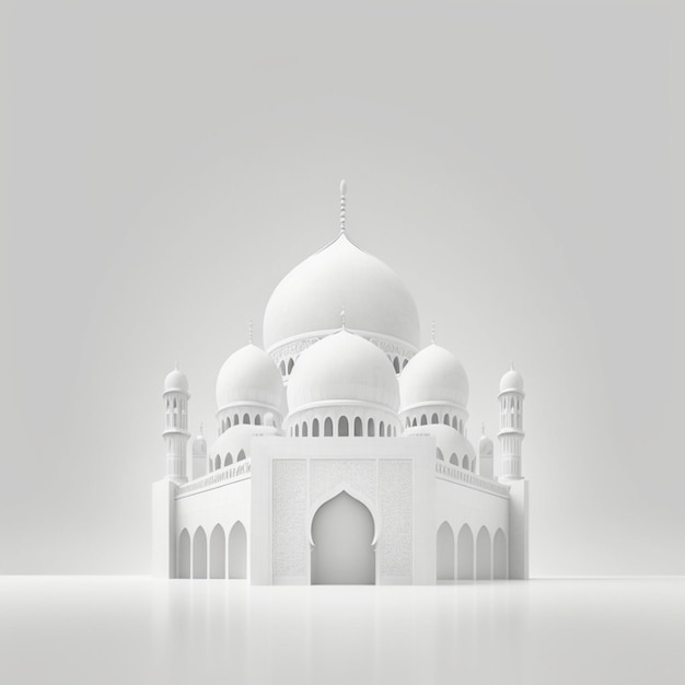 Przedstawienie 3D oszałamiającej architektury meczetu zaprojektowanej na sezon Ramadan