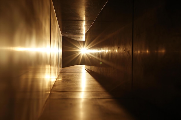 Zdjęcie przejście podziemne z światłem w tunelu abstrakcyjne tło do projektowania