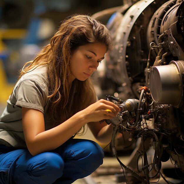 Zdjęcie przełamywanie stereotypów kobiety rozwijające się jako mechanicy potężne obrazy