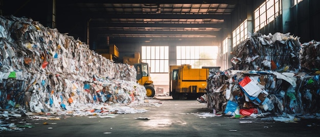 Zdjęcie przemysł recyklingu papieru