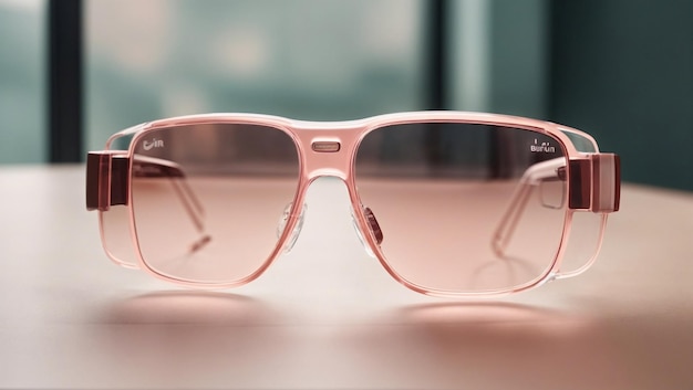 Przepiękne minimalistyczne różowe okulary.