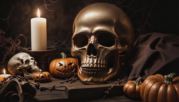 Przerażająca tapeta na temat imprezy halloween