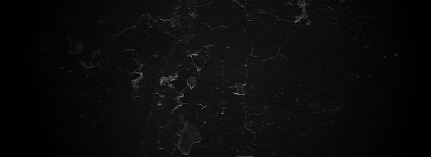 Przerażające Ciemne ściany Długa Czarna Betonowa Tekstura Cementu Na Tle