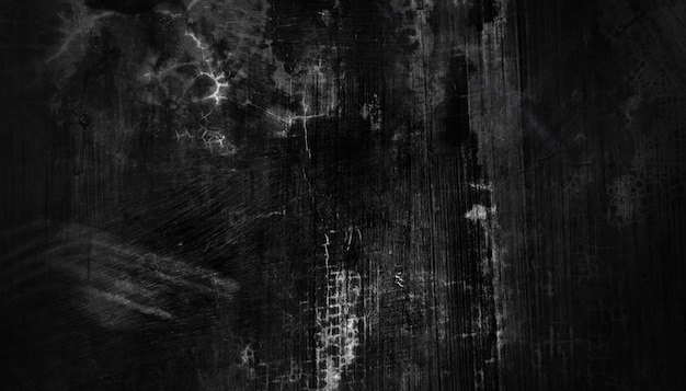 Przerażające ciemne ściany lekko jasna czarna betonowa tekstura cementu na powierzchni tła ciemny krajobraz grunge panorama
