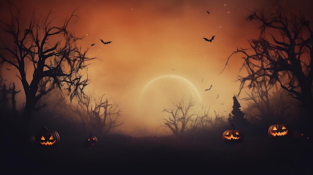 Przerażające Halloween kopiowanie przestrzeni tła