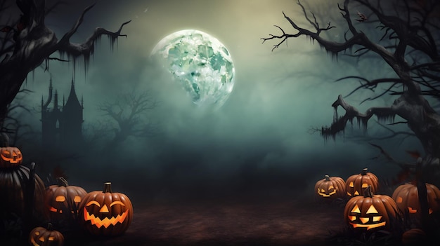 Przerażające Halloween kopiowanie przestrzeni tła