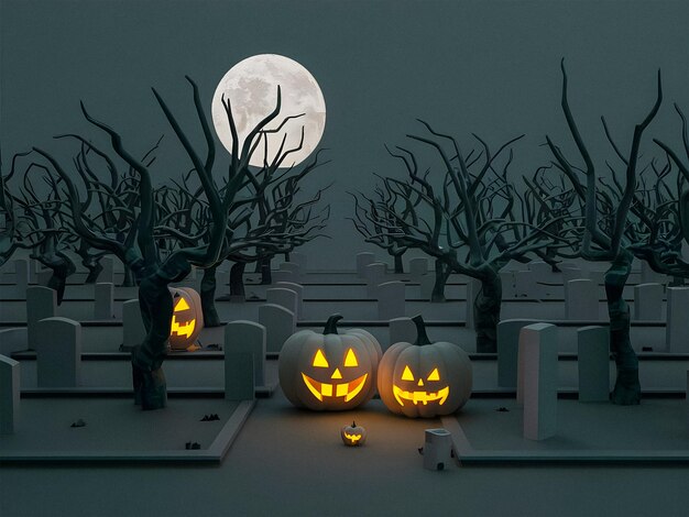 Przerażające Halloween na tle