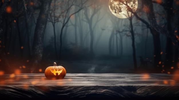 Przerażające tło halloween z pustymi drewnianymi deskami ciemne tło horroru