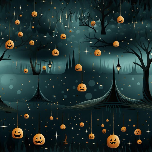 Przerażający projekt ilustracji na Halloween