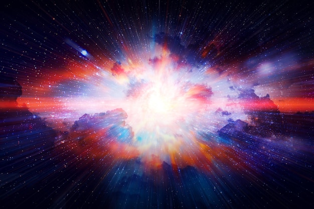 Przestrzeń i galaktyka gaz pył prędkość światła poruszające się podróże kolorowe Elementy tego zdjęcia dostarczone przez NASA