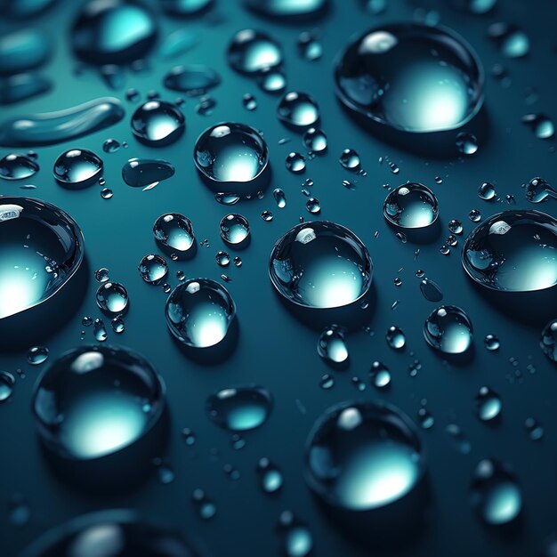 Zdjęcie przezroczyste pęcherzyki wody, cząsteczki i atomy