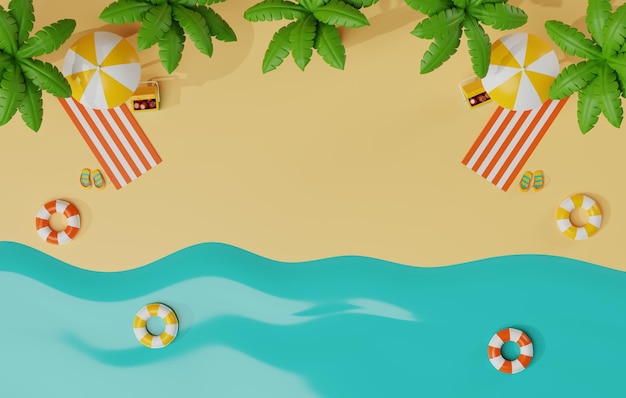 Przybrzeżny spokój plaży, niezbędne rzeczy, parasol, szpilki, lodówka.