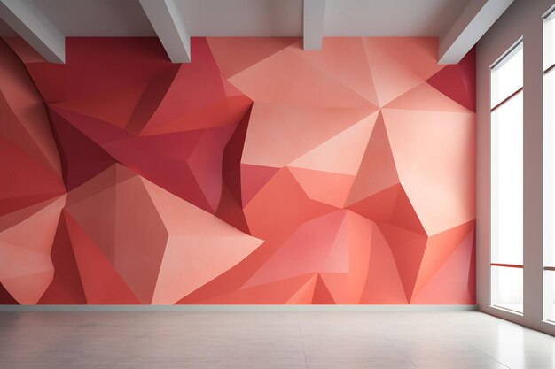 Zdjęcie przyciągająca abstrakcyjna neonowa tapeta z hipnotyzującym tłem neonowych trójkątów