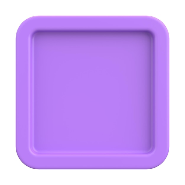 Przycisk 3D Pusty przycisk Ilustracja 3D