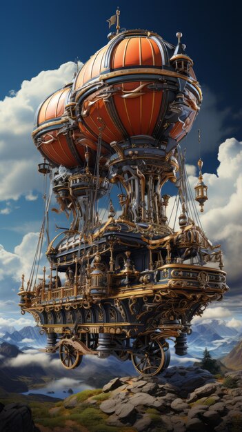 Przygoda Steampunk Airship