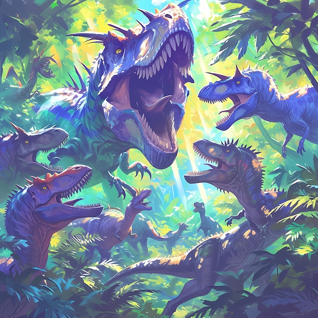 Przygoda w dżungli czeka na wolnych dinozaurów