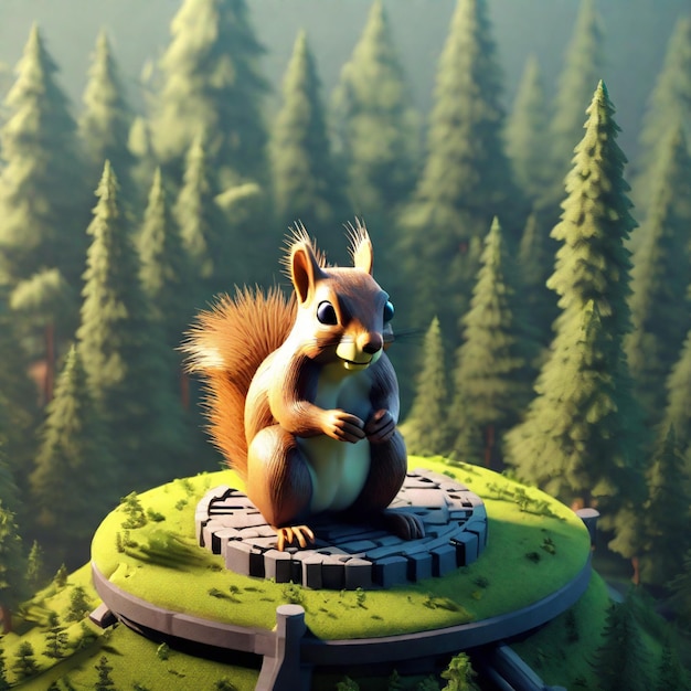 Przygody wiewiórki w lesie Opowieść o lesie