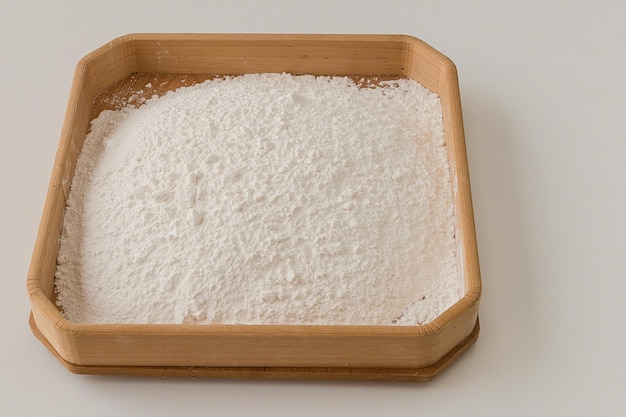 Przygotowanie Mąki Do Pieczenia Na Sicie I Przesuwanie Pokazując Przed I Po Mące