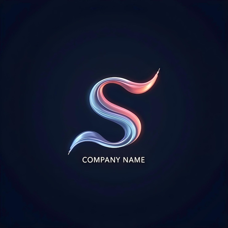 Zdjęcie przyjazny dla seo tytuł elegant flowing s logo design modern gradient branding concept