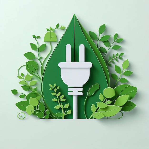 Przyjazny Dla środowiska Zielony Plik Papierowy Plakat Ilustracji Dla Reklam W Mediach Społecznościowych W Vector Illustration.