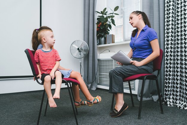 Przyjęcie u psychologa dziecięcego. profesjonalne wsparcie dla dorosłych dla najmłodszych. zdrowie psychiczne dzieci.