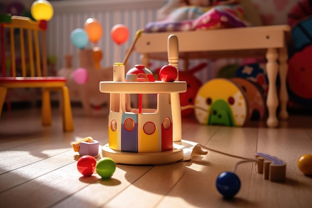 Przyjemny i czysty pokój zabaw dla dzieci