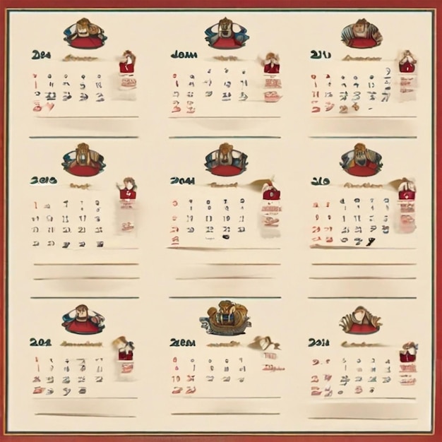 Zdjęcie przyjmij rok przed sobą kalendarz 2024 zorganizuj plan i wykorzystaj każdy dzień