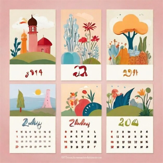 Przyjmij rok przed sobą Kalendarz 2024 Zorganizuj plan i wykorzystaj każdy dzień