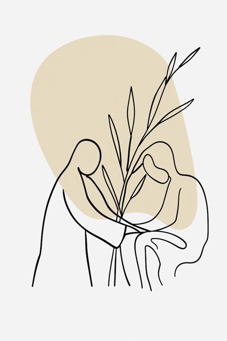 Zdjęcie przypowieść o minimalistycznej ilustracji