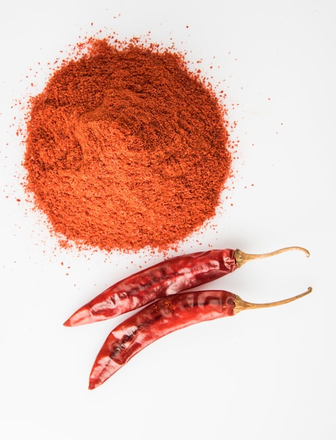 Przyprawa indyjska Czerwone chili lub lal mirch w proszku