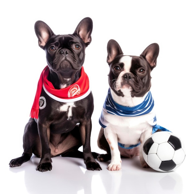 Psy grające w piłkę nożną