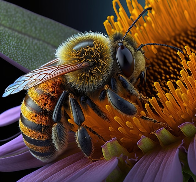 Pszczoła Na Kwiatku