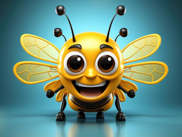 Pszczoła wektorowa HD 8K Ilustracja wektorowa tapeta Podstawowy obraz
