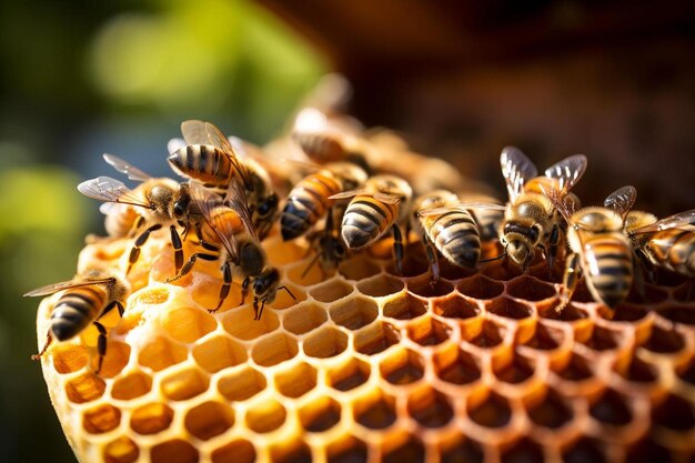 Pszczoły to pszczoły z pąka miodowego.
