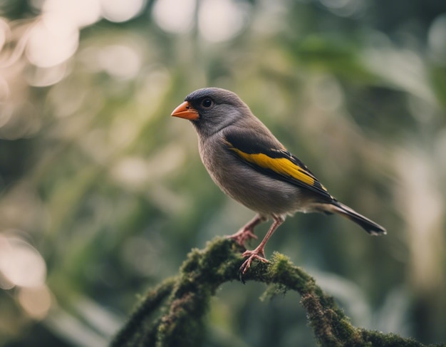 ptak finch w dżungli