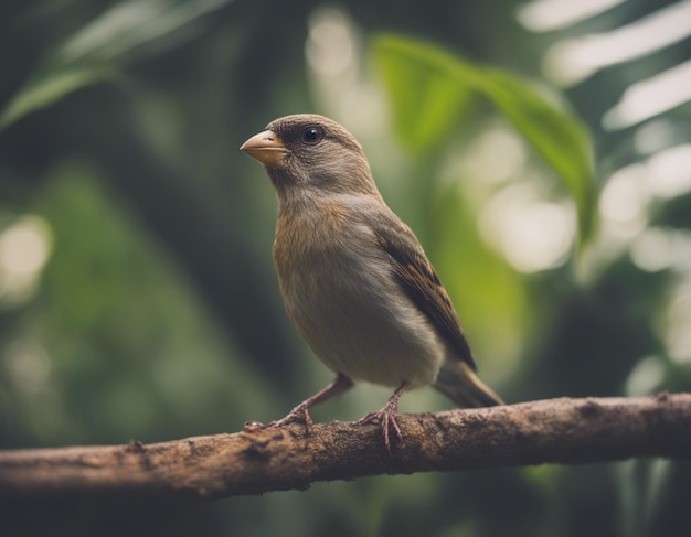 ptak finch w dżungli