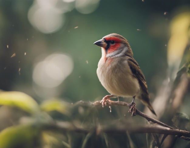 ptak finch w dżungli