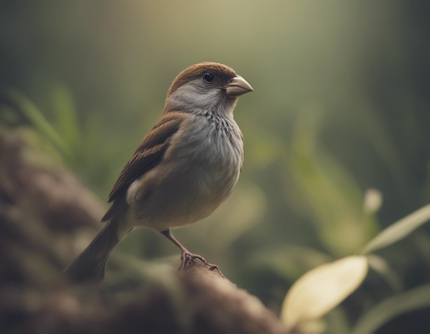 ptak finch w dżungli