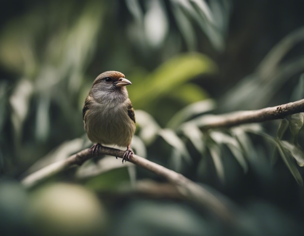 ptak finch w dżungli