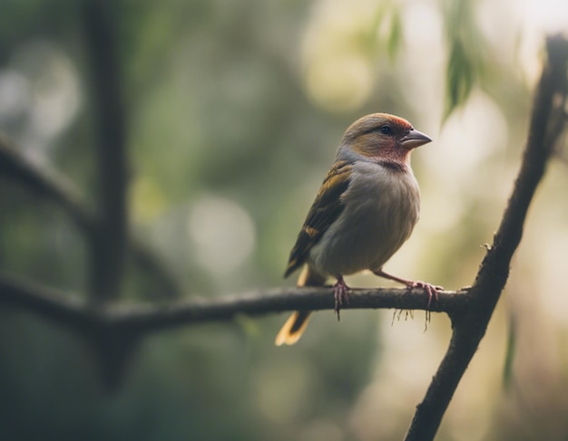 ptak finch w dżungli