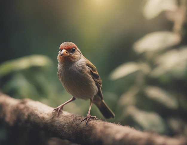 ptak finch w dżungli