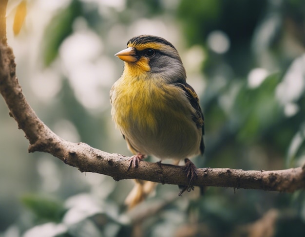 ptak finch w dżungli