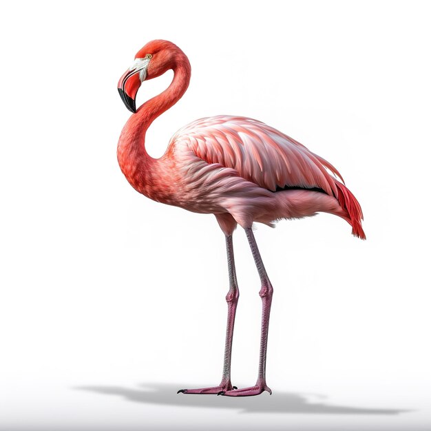 Ptak flamingo z bliska