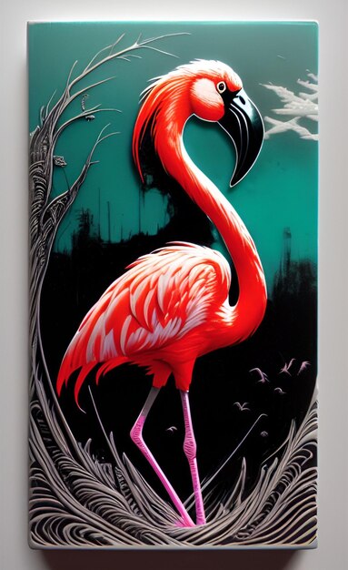 Ptak Flamingo