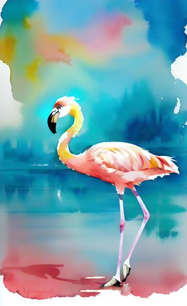 Ptak Flamingo