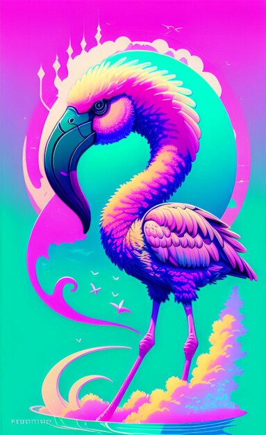 Ptak Flamingo