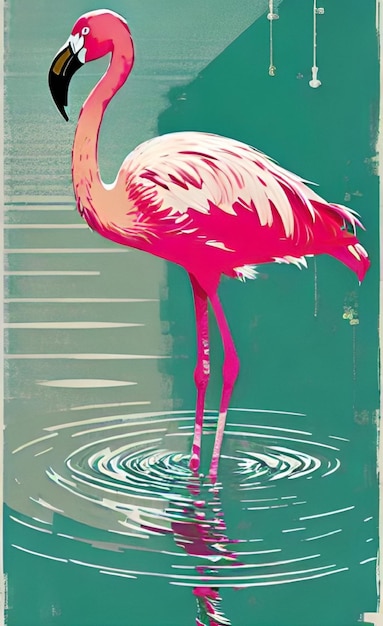 Ptak Flamingo